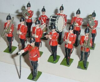 Old Britains 1950s Lead,  British Band Of The Line Marching,  12 Piece Set 27