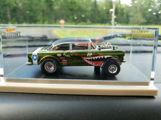 2019 Hot Wheels Rlc ‘55 Chevy Bel Air Gasser Wwii Flying Tigers In Hand