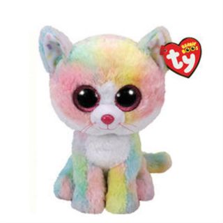 Ty Beanie Boo Buddy Fluffy The Cat Claires Excl.  9 Inches Mwmt Htf Ih Ret.