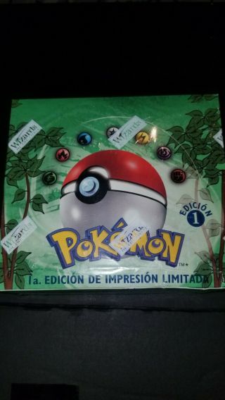 1st Edition Spanish Jungle Booster Box Pokemon Cards