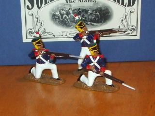 Soldiers Of The World Alamo Mexican Army Firing Mib