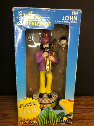 The Beatles Yellow Submarine Premium Motion Statue John Figurine Box
