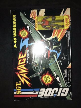 G.  I.  Joe 1994 Hasbro 6937 P - 40 Warhawk Sgt Savage Screaming Eagles