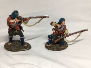2 Fraser Highlander Firing Toy Soldiers,  Qhl - 02 Battle Of The Plains Of Abraham