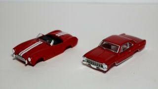 Jl,  Aurora,  Or Aw - Ho Slot Car Bodies - Two For One Great Price