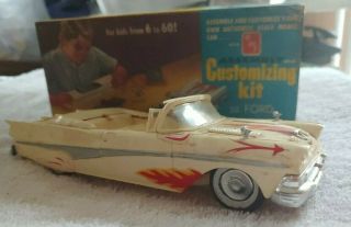 Vintage Amt 3 In 1 1958 Ford Sunliner Customizing Convertible Model