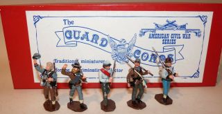 Guard Corps,  American Civil War,  Five Rebel Troops Marching