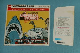 Vintage Universal Studios Packet No.  2 View - Master Reels W/ Booklet (please Read