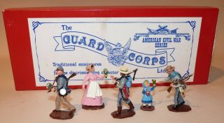 Guard Corps,  American Civil War,  Three Rebels,  Woman And Child [2nd Set]