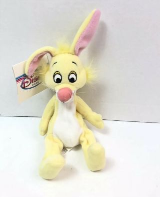 Disney Store Rabbit Mini Bean Bag Plush 8”nwt Winnie The Pooh Yellow