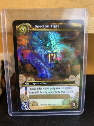 World Of Warcraft Tcg Mount: Spectral Tiger Unscratched