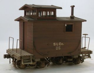 On3 Brass Bcm West Side Lumber Co Caboose 3 Custom Painted/lettered For Sl Co