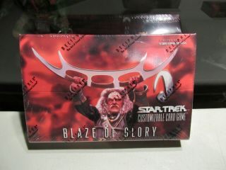 Star Trek Ccg Blaze Of Glory Booster Box Decipher 1999 30 Packs Limited