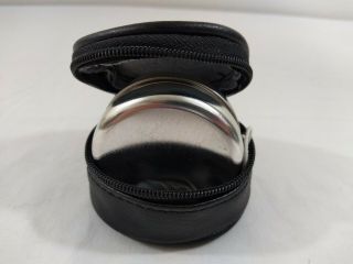 Silver Round Magic Stainless Steel Yo - Yo W/ Black Soft Case