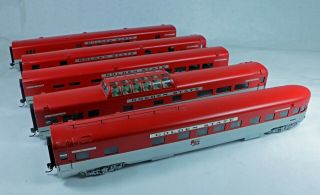 Balboa Brass 5 Car Passenger Car Set Southern Pacific Golden State HO Scale 1/87 2