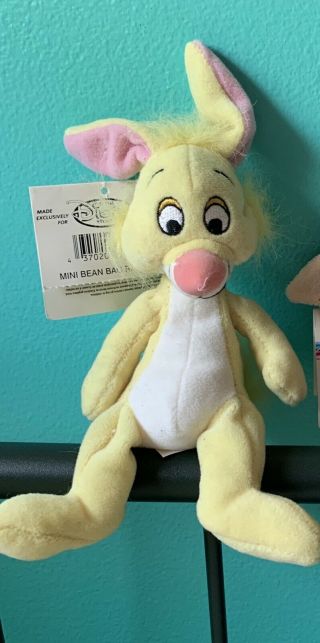 Disney Store Rabbit Mini Bean Bag Plush 7”nwt Winnie The Pooh Yellow