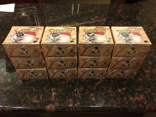 One Box Of Pokemon Fossil 1st First Edition Factory Booster Box (last One