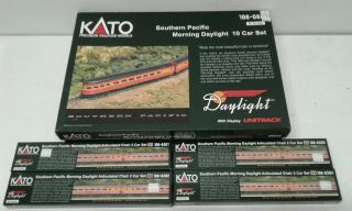 Kato Southern Pacific Morning Daylight 10 Car Set Complete 18 N Scale 106 - 060