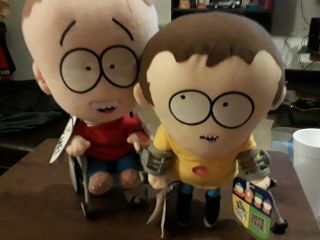 South Park Talking Jimmy & Timmy Plush Toy Dolls By Fun 4 All Mwt Batteries