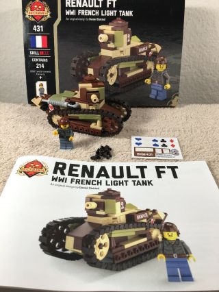 Brickmania Lego 431 Renault Ft French Light Tank