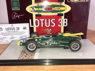 1:18 Carousel 1965 Lotus 38 Indy 500 Winer Jim Clark 5201 Nib Read Me