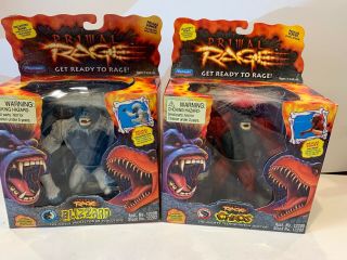 Primal Rage Chaos & Blizzard Playmates 1994 Mib Action Figures Rage