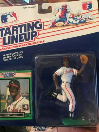 1989 Rookie Starting Lineup - Slu - Mlb - Albert Hall - Atlanta Braves