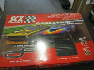 Scx Compact Slot Racing Classics Track 1:43 High Speed Aar Cuda Race Cars