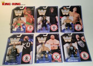 Wwe Mattel Retro Series 1 Roman Reigns Undertaker Warrior Lesnar Ko Cena & Ring