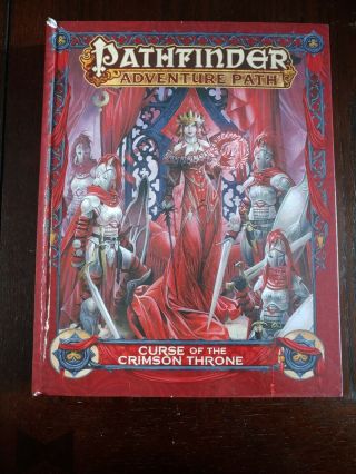 Pathfinder Adventure Path: Curse Of The Crimson Throne Hardcover Edition.  Oop