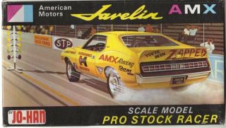 1972 Jo Han American Motors Javelin Amx Pro Stock Racer Model Kit Open Box