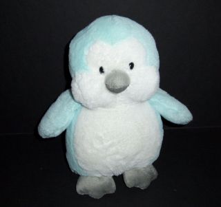 10 " Toys R Us Blue Penguin Plush Stuffed Animal 2015 White Grey