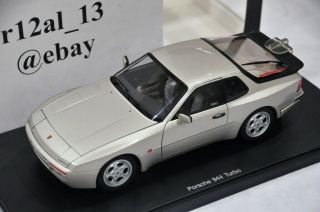 Autoart 1:18 Porsche 944 Turbo Silver 77956