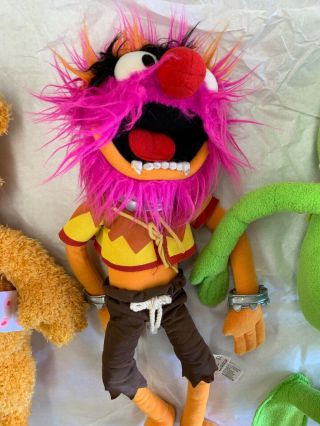 Kermit the Frog Animal Fozzie Bear Plush Stuffed Muppets Poseable Disney 16” 18” 3