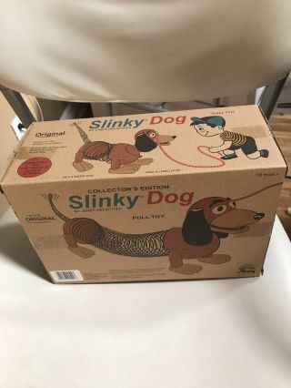 BNIB The Slinky Dog Collector ' s Edition Retro Pull Toy Story Box 2