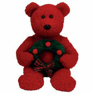 Ty Beanie Buddy - 2006 Holiday Teddy (14 Inch) - Mwmts Stuffed Animal Toy