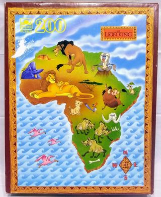 Vintage Disney The Lion King Jigsaw Puzzle Africa Simba Mufasa Nala Timon Pumbaa