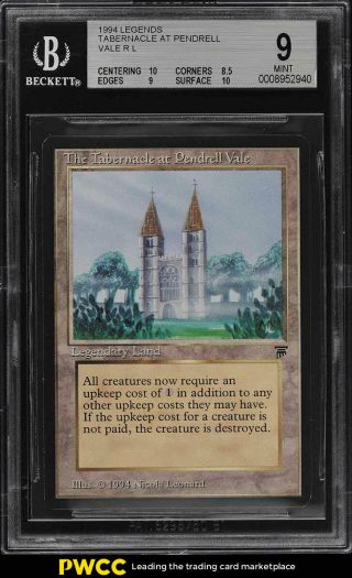 1994 Magic The Gathering Mtg Legends Tabernacle At Pendrell Vale R L Bgs 9 Pwcc