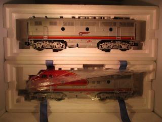 Lionel Santa Fe Warbonnet F - 3 Diesel Engines Ab 6 - 14589 Virtually With Boxes