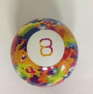 Mattel Classic Magic 8 Ball Colors Tie Dye Fortune Teller Question Answer