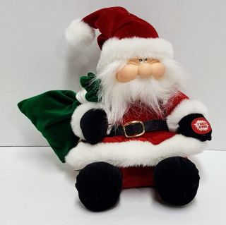 Dan Dee Animated Santa Claus Christmas Plush Plays Jingle Bell Rock Watch Video