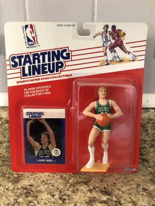1988 Starting Lineup Slu Larry Bird Boston Celtics Afa Gradable Rookie Nba