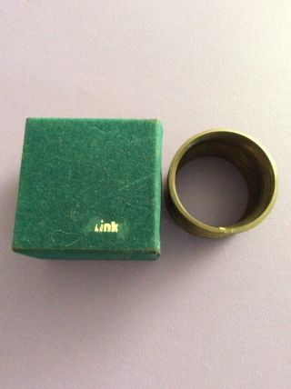 Vintage Slinky Brass Gold Tone Executive Limited Edition Green Felt Box