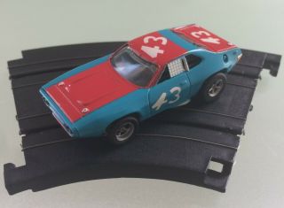 Aurora Afx Plymouth Road Runner Petty 43 Red On Blue Non Mag Mean Green