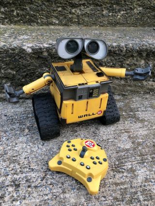 Disney Pixar Thinkway Toys U - Command Wall - E 10 " Robot With Remote Control
