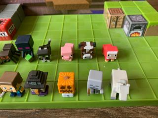 Minecraft Minifigures Grass Series Complete Set of 16,  with 3 - pack exclusives 3