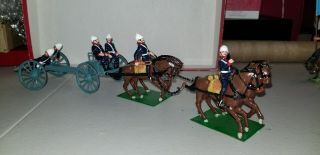Alymer Toy Soldiers Spain British Colonial Zulu Wars British Artillery Gun Team