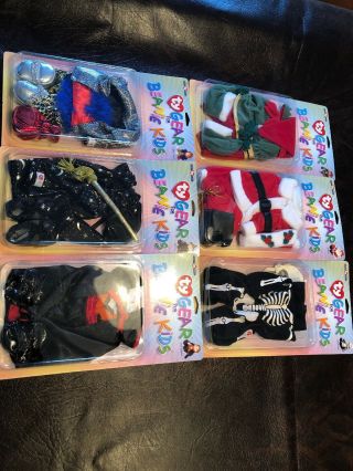 Nib Ty Holiday Gear For Beanie Kids 6 Outfits