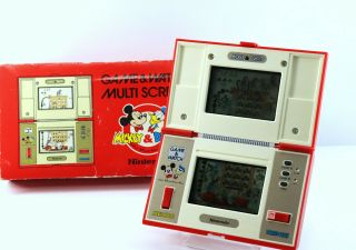 Postage Nintendo Game & Watch Mickey & Donald Dm - 53 Boxed Mij Great Cond.