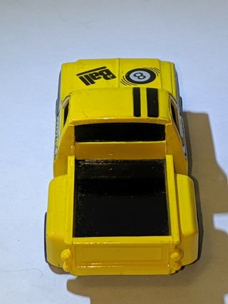 TYCO SLOT CAR 8 Ball Chevy Stepside Yellow Pick Up Truck 5